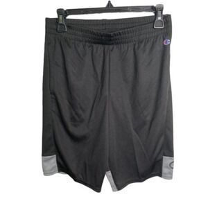 Champion Youth Shorts Logo - BLACK Size-18/20 NWOT